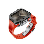 Luxury Stainless Steel Case & Silicone Strap Modification Kit for Apple Watch Series 10 (46mm)