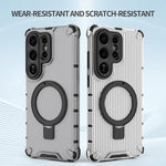 Stripe Pattern Magnetic Stand Case for Samsung Galaxy S26 Series
