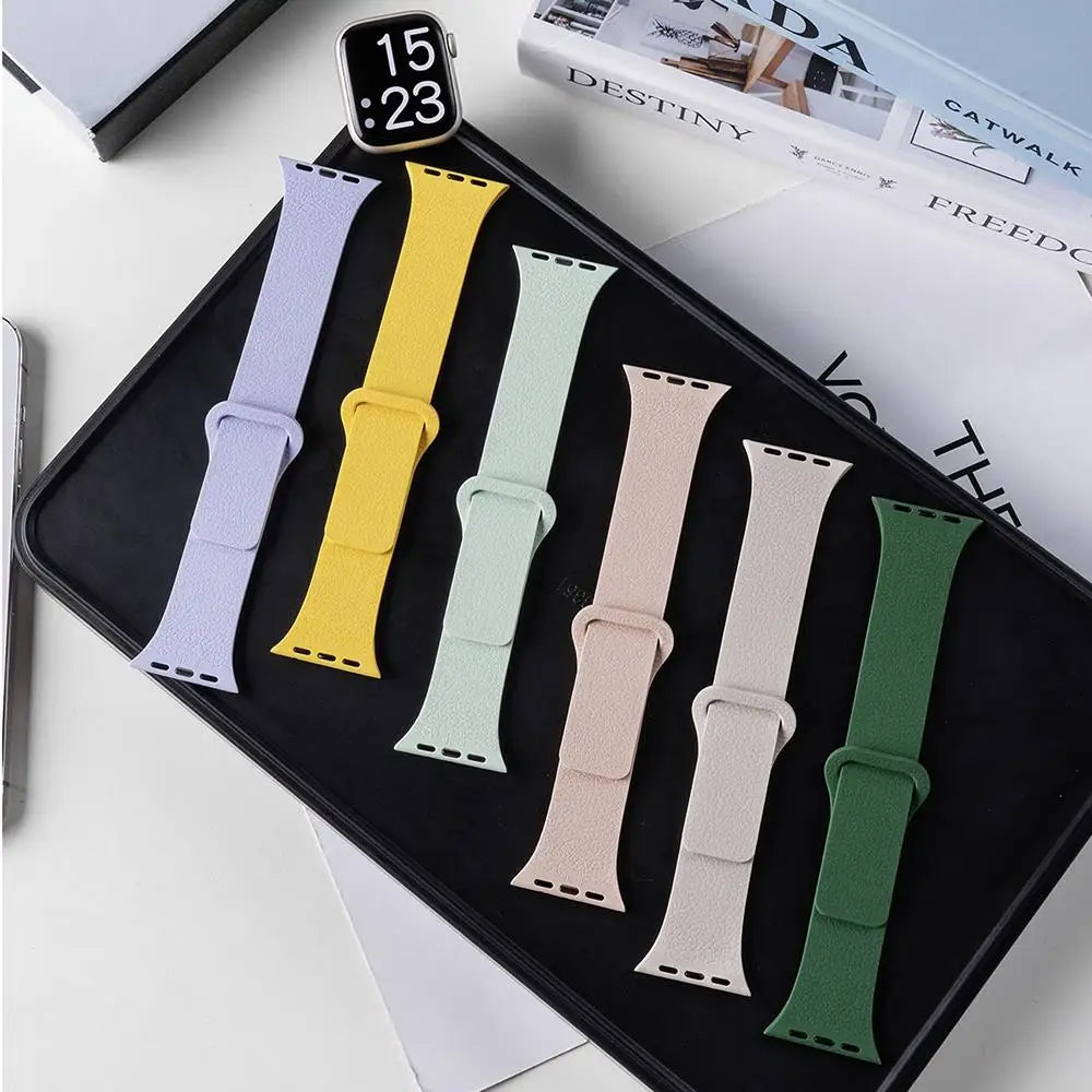 Magnetic Sport Band with Anti-Drop Tail Ring for Apple Watch