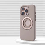 iPhone 16 Series Protective Armor Hollow MagSafe Case with 360° Rotating Ring Stand