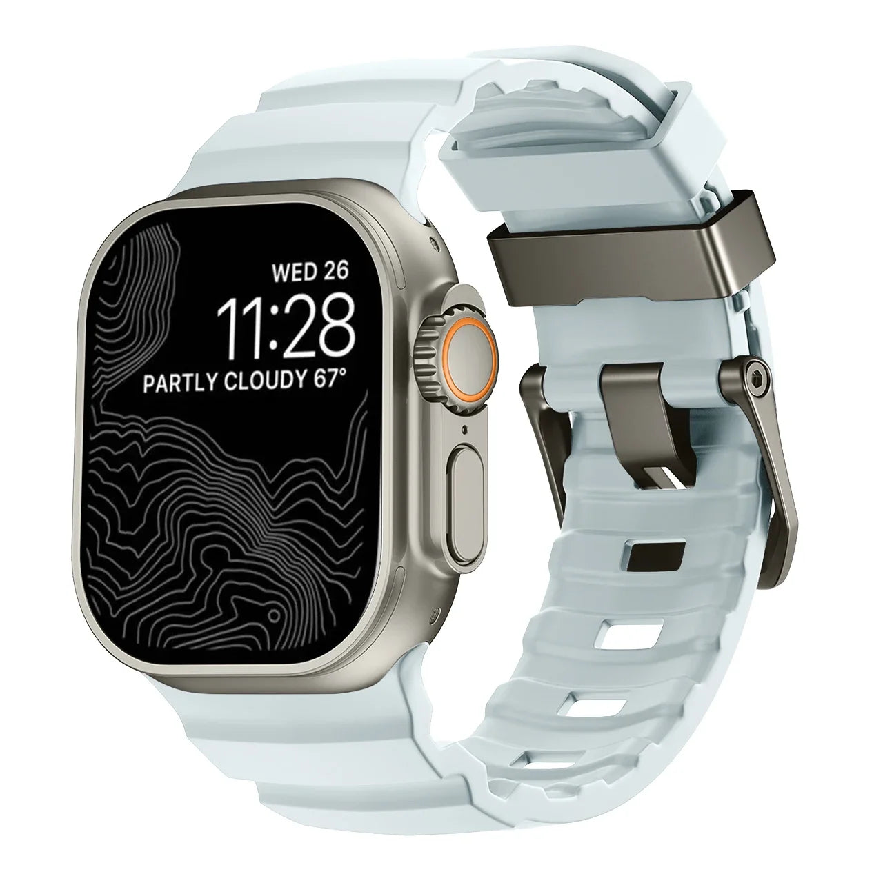 Durable Trail Silicone Replacement Strap for Apple Watch