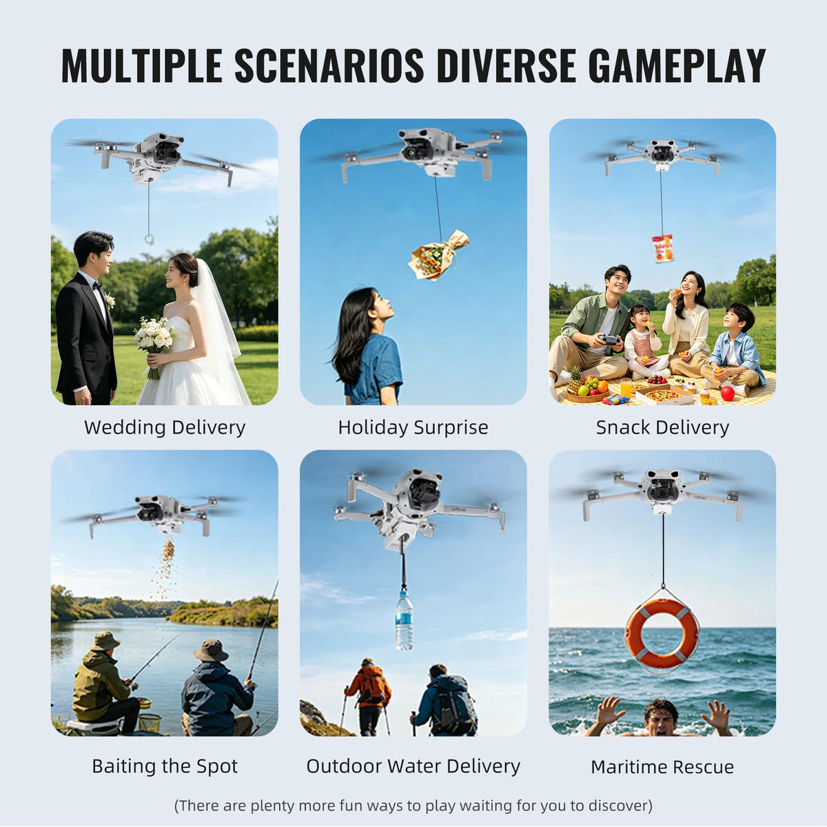 70g Auto-Release Airdrop System for DJI Lito 1