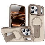 Shockproof MagSafe Matte Case with Built-In Holder for iPhone 17 Series