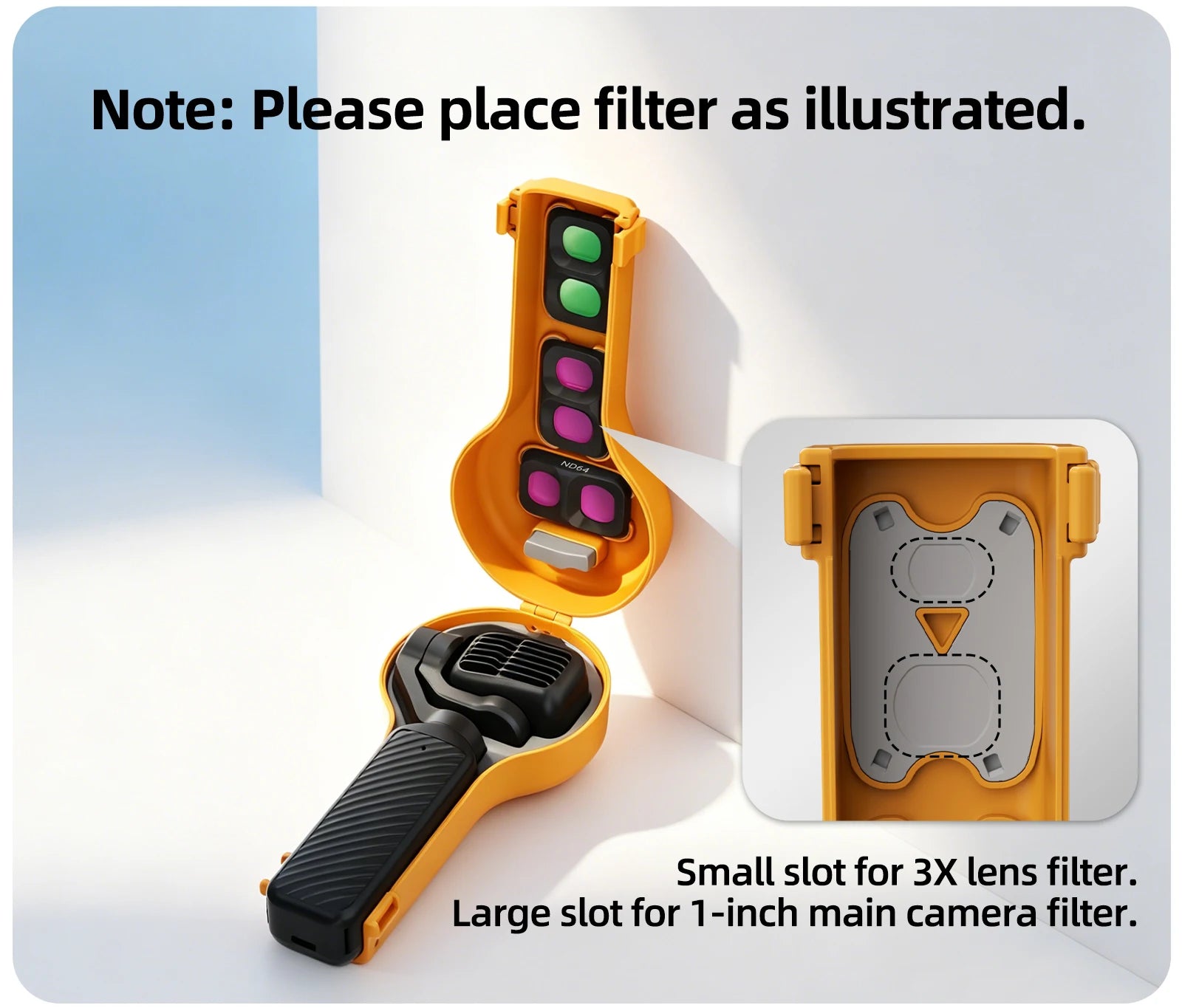 DJI Osmo Pocket 4P Clamshell Filter Storage Case