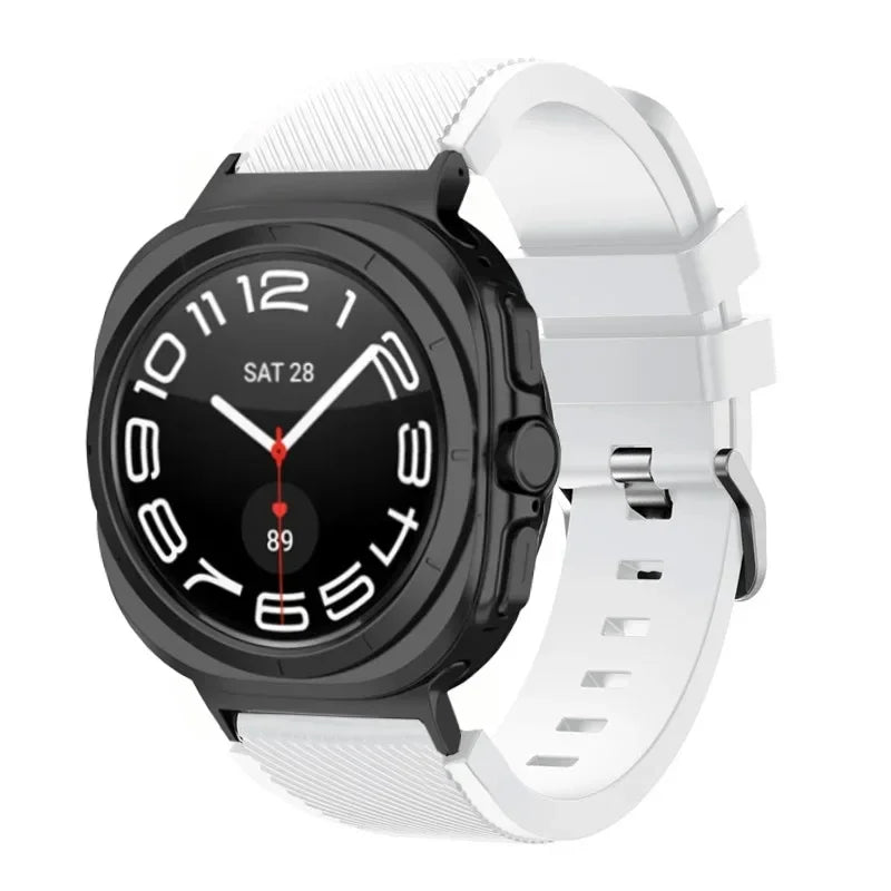 Stripe Textured Silicone Wristband for Samsung Galaxy Watch Ultra and Samsung Galaxy Watch Ultra (2025)