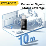 Essager FM Bluetooth Car Adapter with Wireless Audio Receiver and Auto Mic