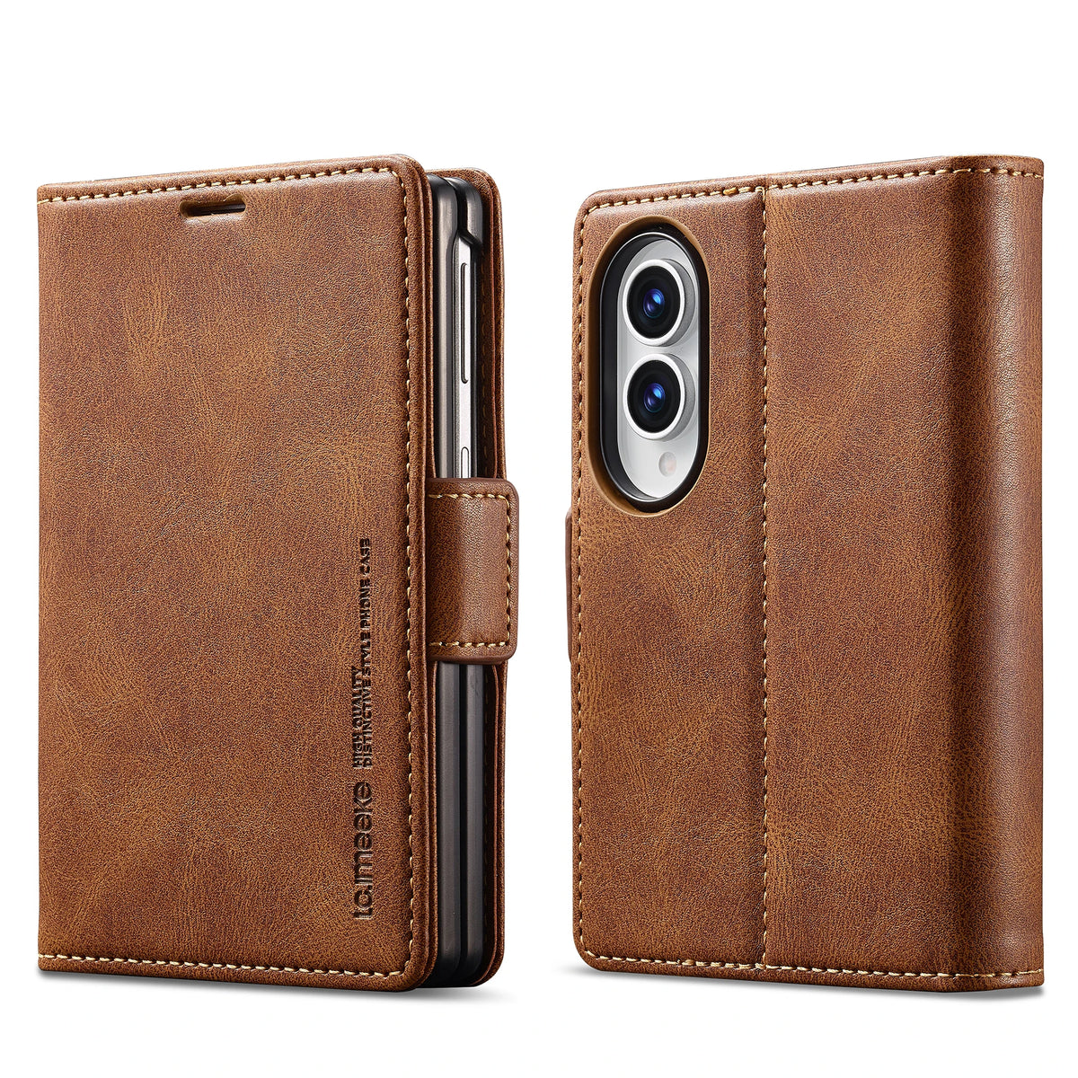 Leather Flip Kickstand Wallet Case with 2-Card Storage for Samsung Galaxy Z Fold 8