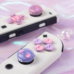 Skull-Themed Silicone D-Pad Button Caps for Nintendo Switch Joy-Con