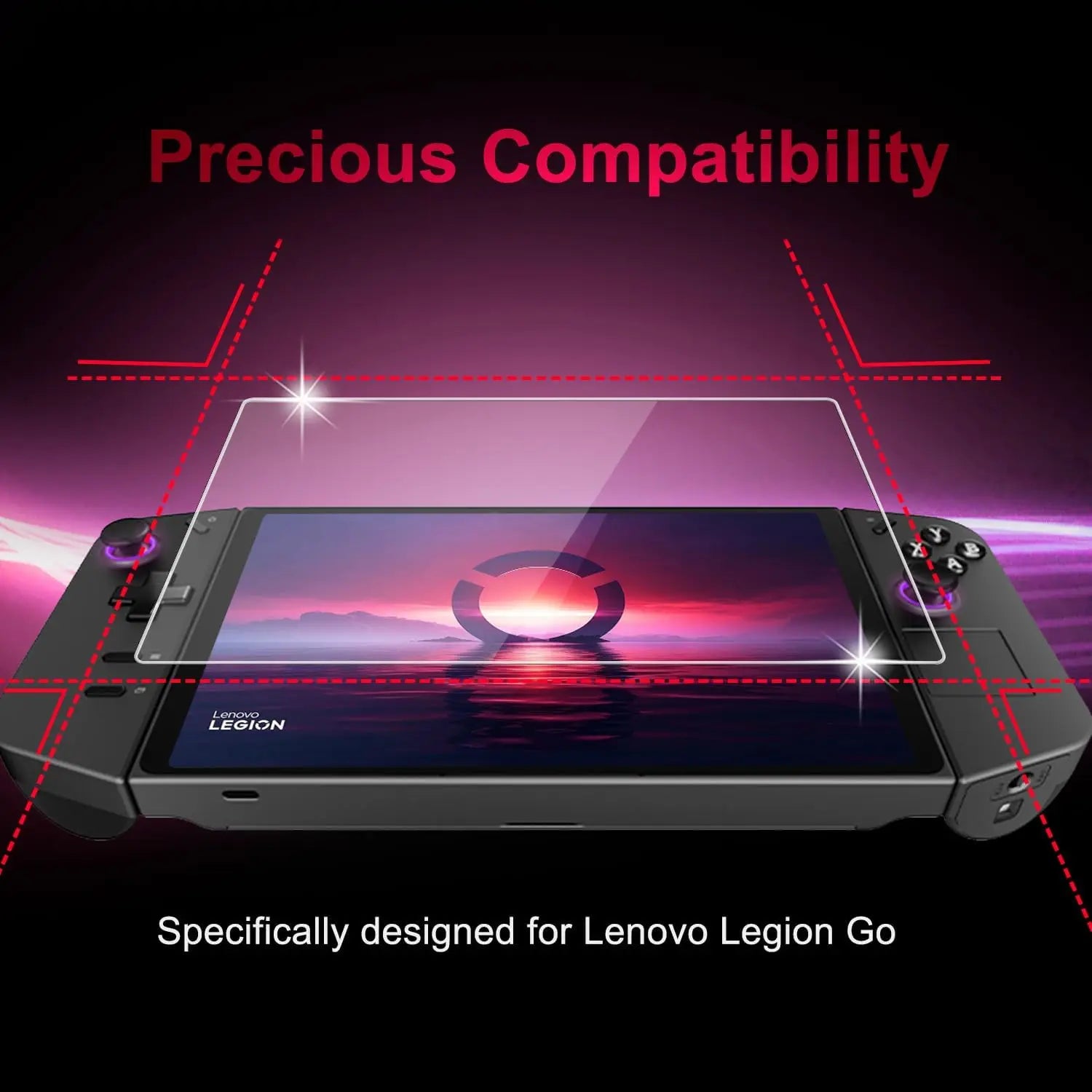 3-Pack Tempered Glass Screen Protector for Lenovo Legion Go