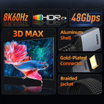 CABLETIME 8K60Hz HDMI 2.1 Extension Cable