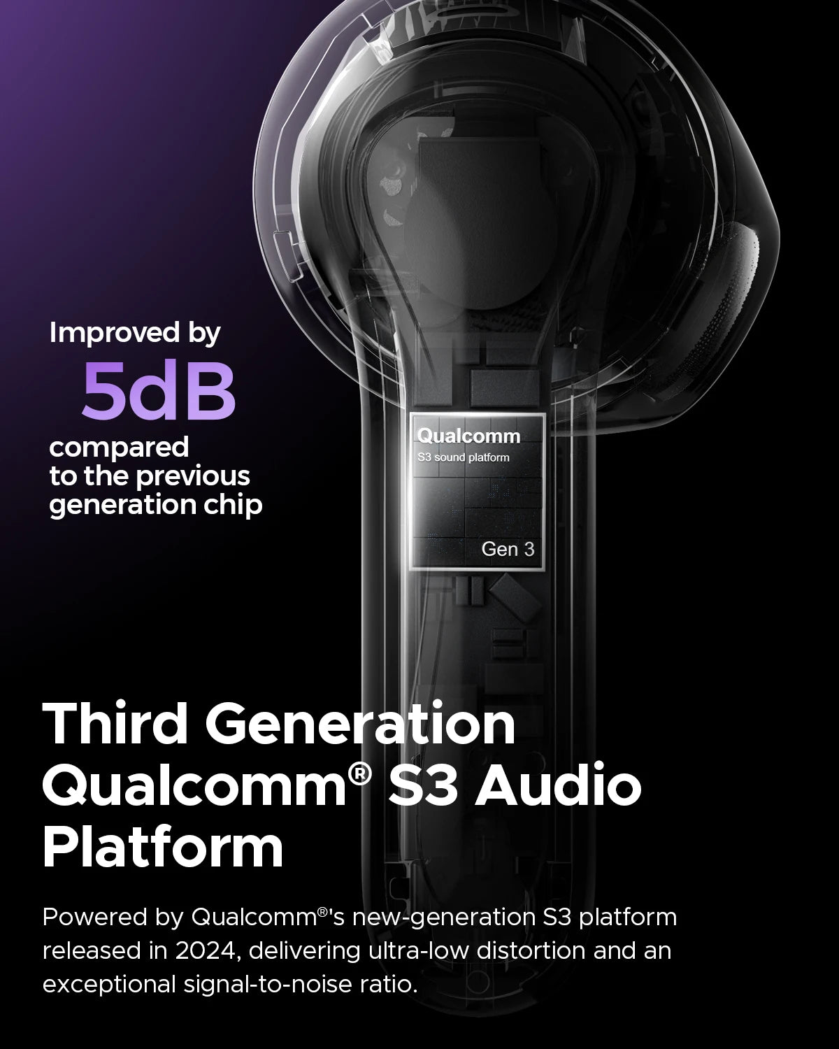 SoundPEATS Air5 Bluetooth 5.4 ANC Earbuds