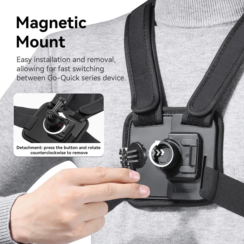 Ulanzi Go-Quick II Magnetic Chest Strap Mount