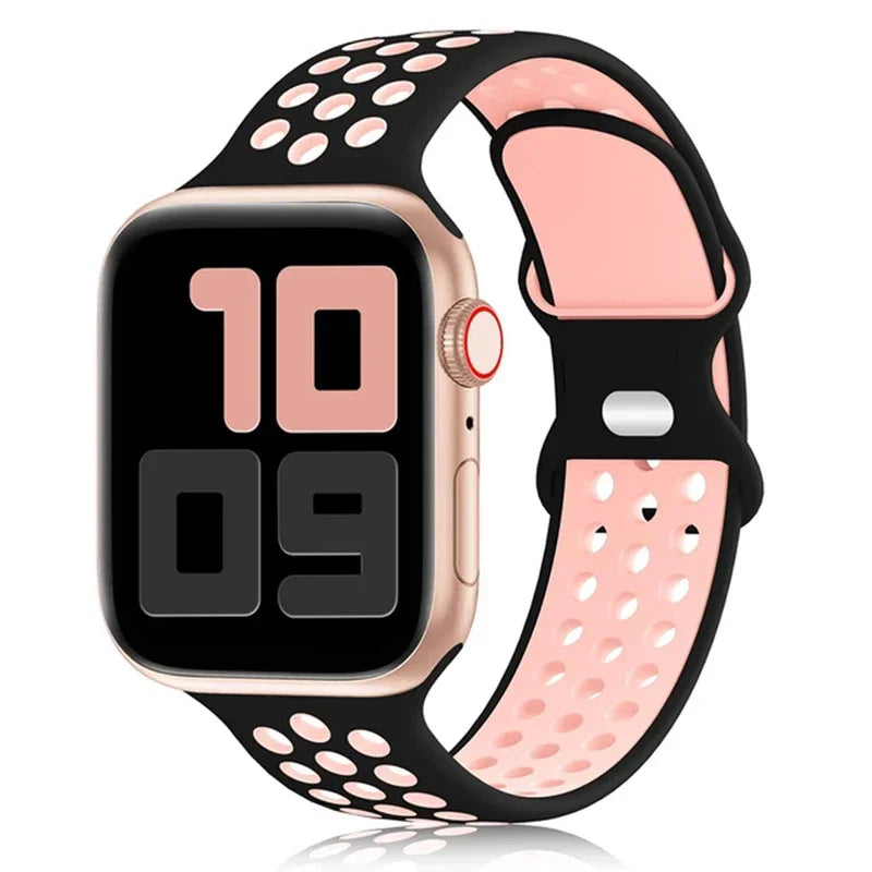 Breathable Sport Silicone Replacement Band for Apple Watch