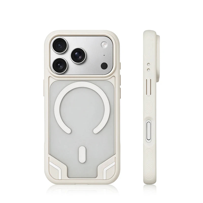 Frosted MagSafe Armor Case with Raised Camera Frame for iPhone 18 Series