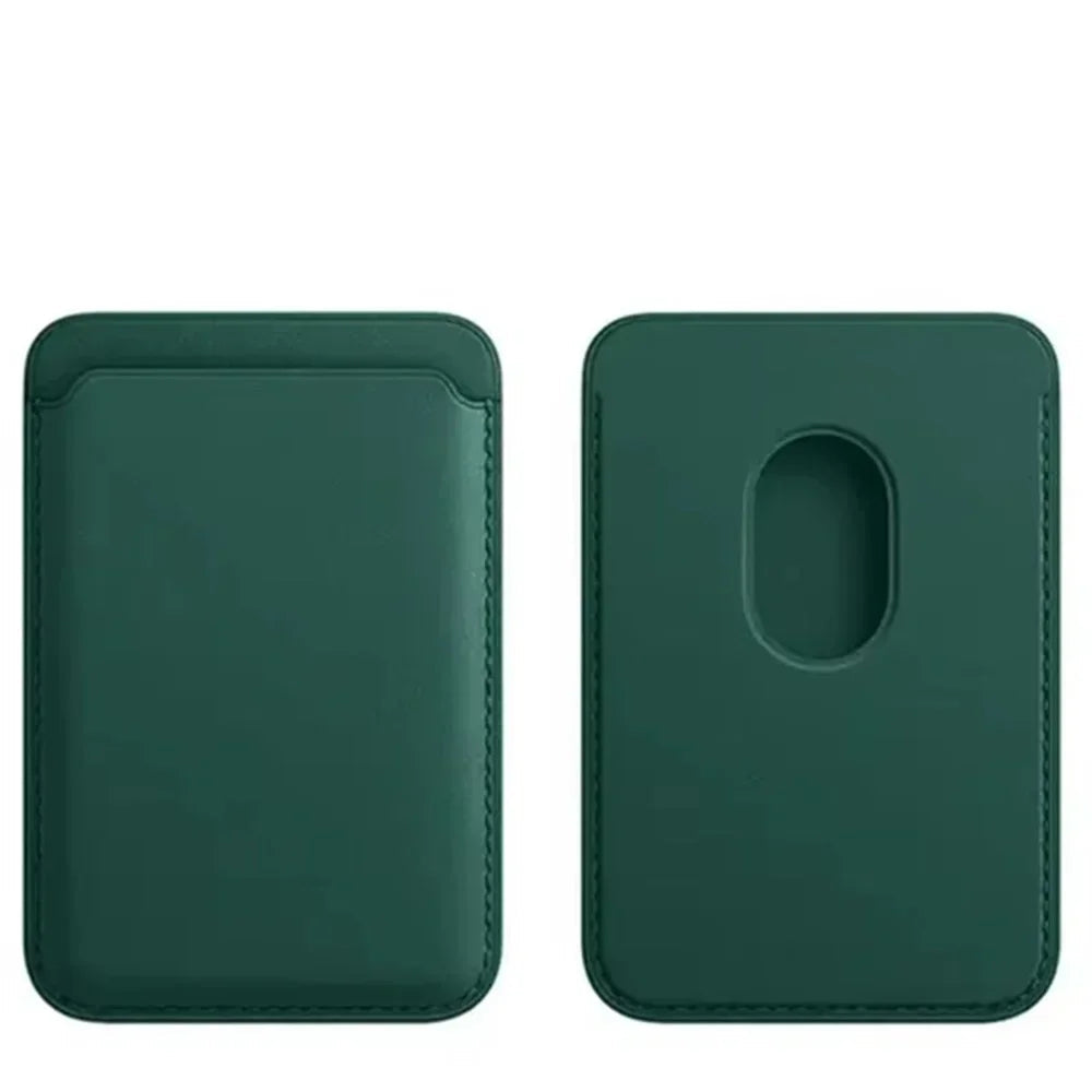 MagSafe-Compatible Luxury Leather Wallet with Card Holder
