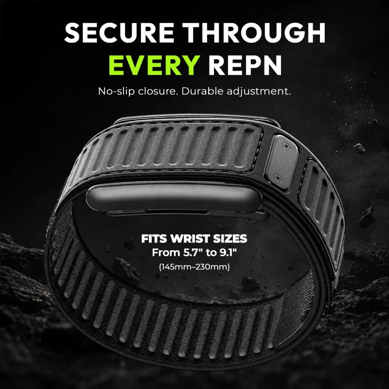 Nylon Silicone Sport Band with Two-Button No-Slip Closure for WHOOP 5.0 & 5.0 MG