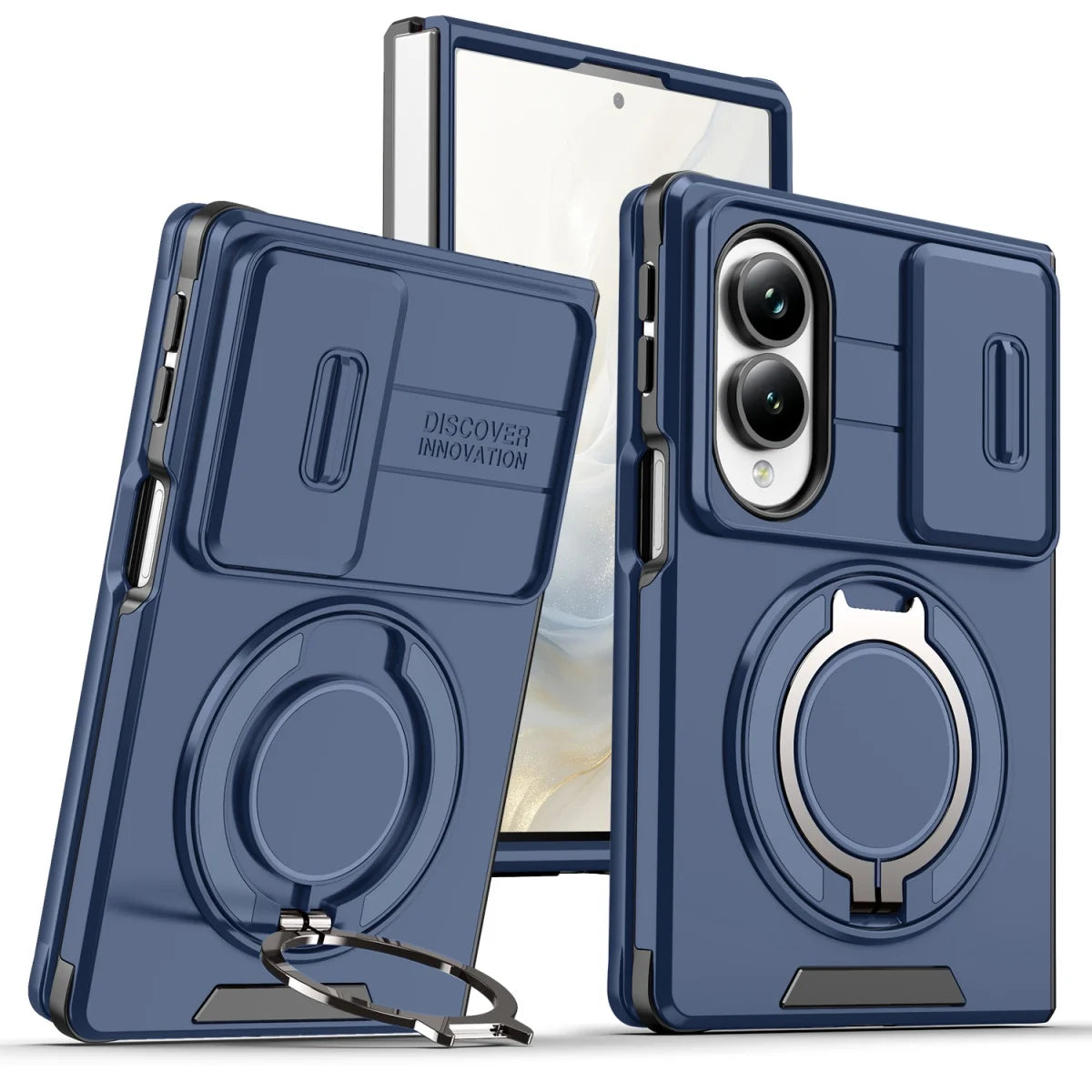Protective Case with Rotating Magnetic Ring for Samsung Galaxy Z Fold 8