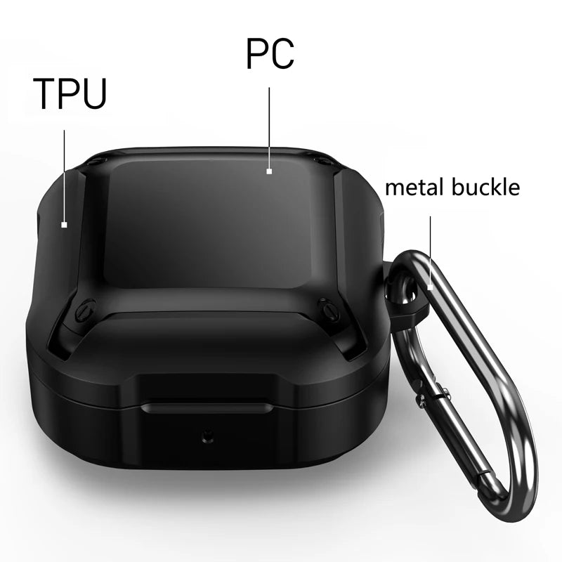 Armor Shockproof TPU+PC Case with Hook for Samsung Galaxy Buds2 Pro