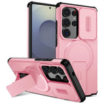 Rugged Armor Magnetic Case with Sliding Privacy Lens Shield for Samsung Galaxy S26 Series