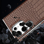 High-Quality Leather Electroplate Case for Samsung Galaxy S25 Series