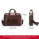 Premium Leather Laptop Briefcase