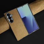 Retro Crazy Horse Genuine Leather Case for Samsung Galaxy Z Fold 7