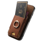 Premium 2-in-1 MagSafe Leather Wallet Case with Multi-Functional Card Holder & Ring for iPhone 17 Series