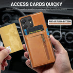 Textured Leather Detachable Zipper Card Wallet Case with Built-In Kickstand for Samsung Galaxy S25 Series
