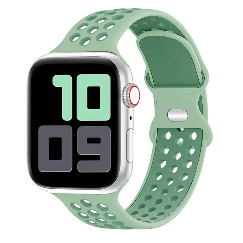 Breathable Sport Silicone Replacement Band for Apple Watch