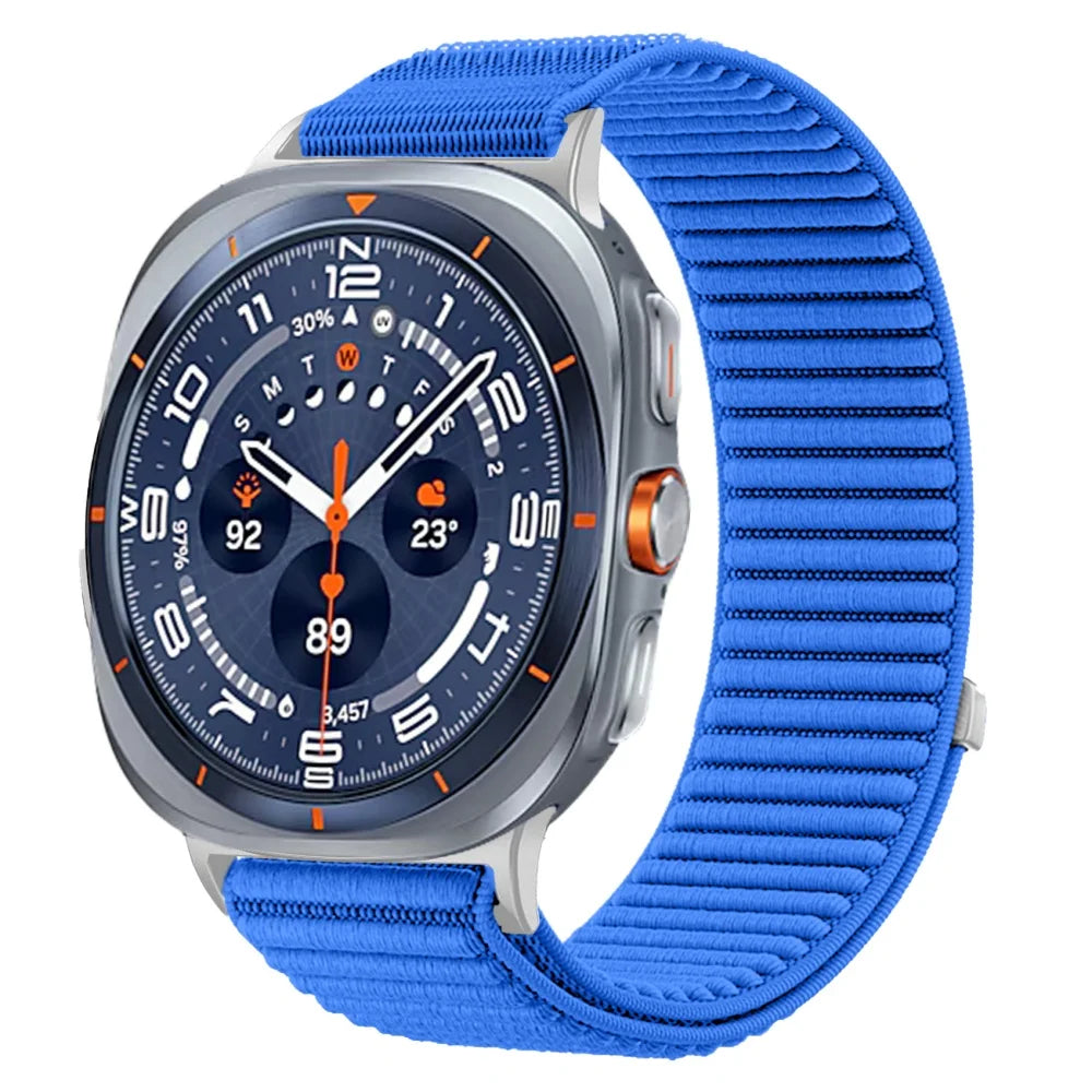 Breathable Nylon Watch Strap with Hook-and-Loop Fastener for Samsung Galaxy Watch Ultra 2