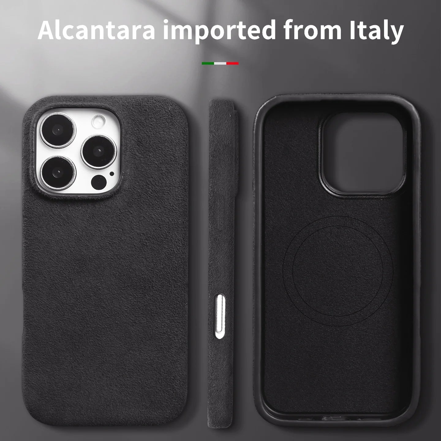 Luxury Alcantara MagSafe Case for iPhone 16 Series