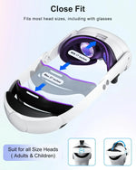 Adjustable Elite Head Strap with Soft Cushion for Meta Quest 3