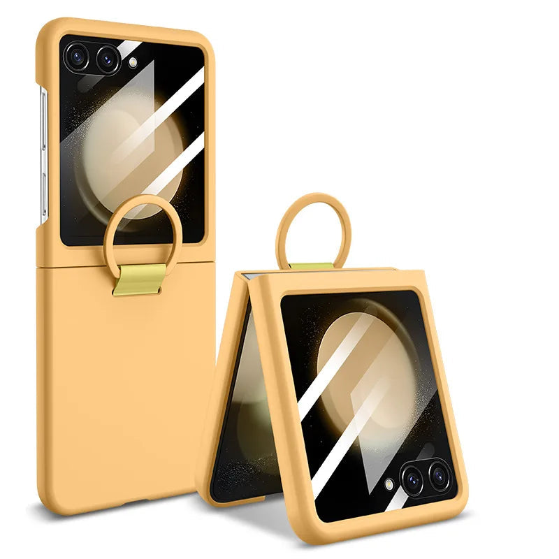 Samsung Galaxy Z Flip 7 Skin Feel Glass Phone Case