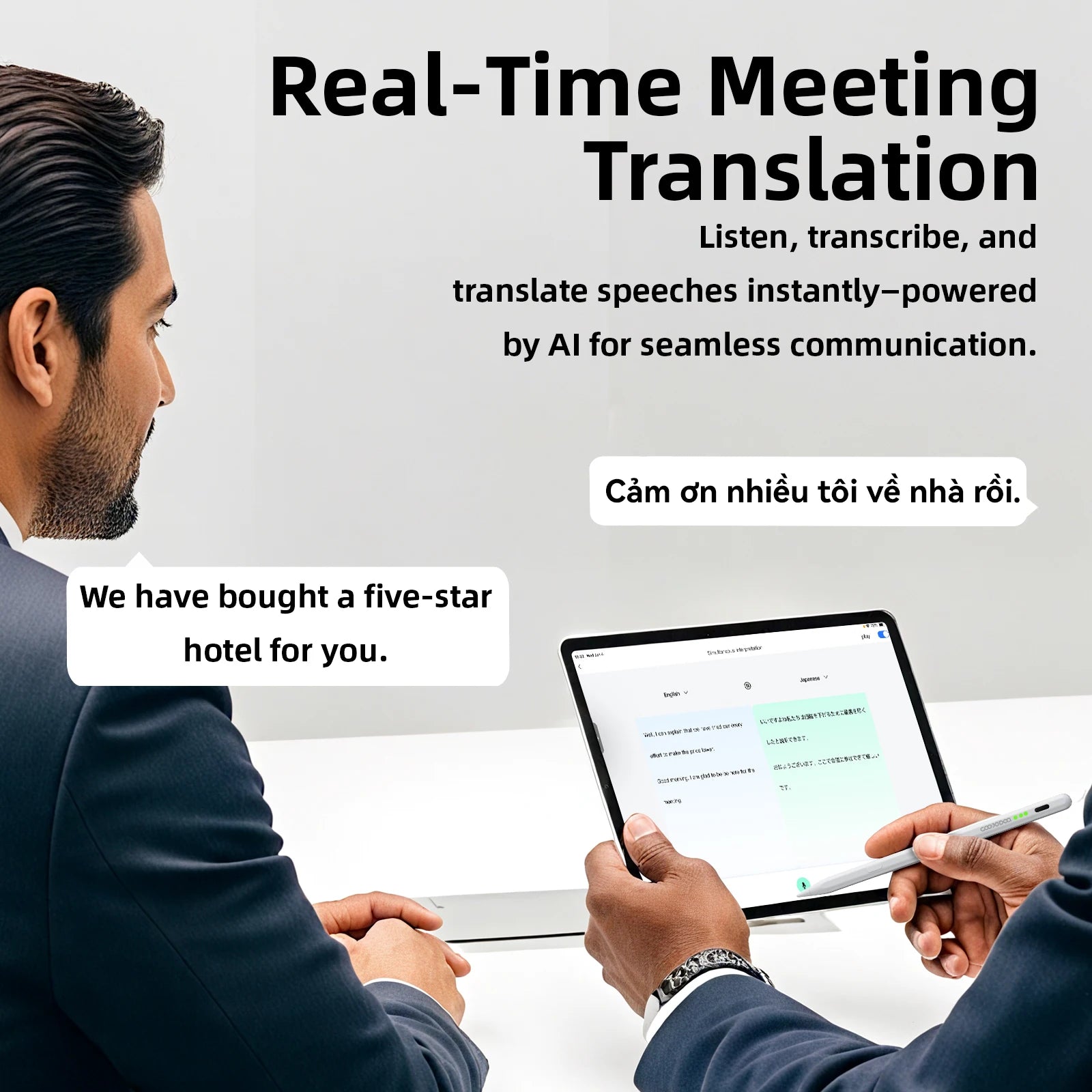 GOOJODOQ Ai07 Tilt-Sensitive iPad Stylus with Palm Rejection