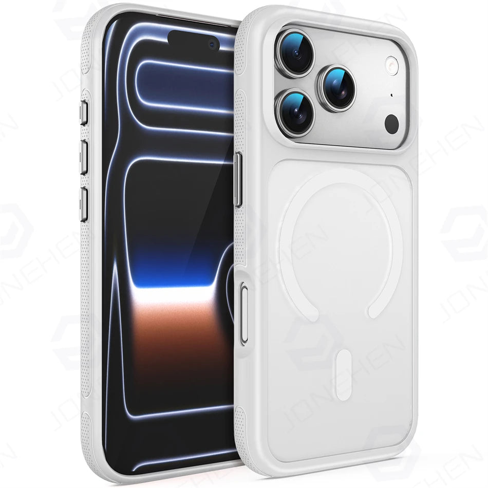 Clear MagSafe Case with Metal Lens Ring for iPhone 18 Series