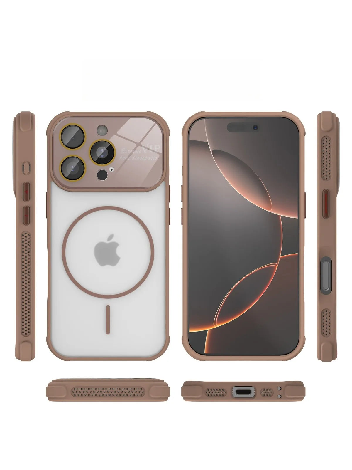 Luxury Skin-Feel Transparent MagSafe Case for iPhone 17 Series