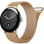Milanese Mesh Watch Band with Magnetic Clasp Adjustment for Google Pixel Watch 5