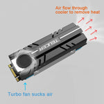 TEUCER M.2 NVMe SSD Heatsink with Active Cooling Fan