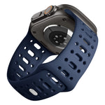 Perforated Silicone Sport Band with Ventilation Holes for Apple Watch