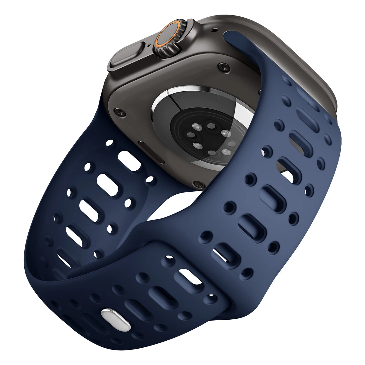 Perforated Silicone Sport Band with Ventilation Holes for Apple Watch