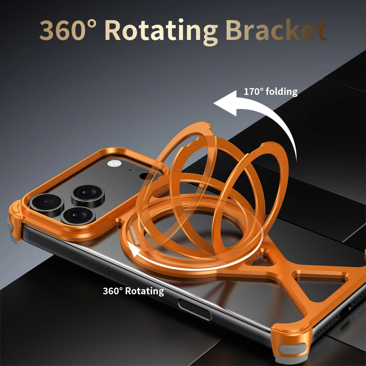 Hollow Out Aluminum Metal Case for iPhone 17 Pro and iPhone 17 Pro Max