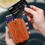 Shockproof Magnetic Leather Case with Removable Card Holder for Samsung Galaxy S26 Series