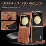 Skin-Feel Crocodile Texture Shockproof Case for Samsung Galaxy Z Flip 6