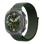 Breathable Nylon Weave Watchband with Hook-and-Loop Closure for Samsung Galaxy Watch Ultra 2