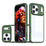 Hybrid Hard PC + TPU Transparent Shockproof Case for iPhone 17 Series