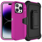 Three-Layer Shockproof Case with Belt Clip for iPhone 16 Series