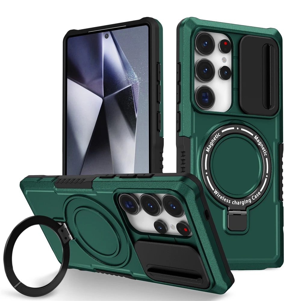 Samsung Galaxy S26 Series Rugged Hybrid Armor Magnetic Case