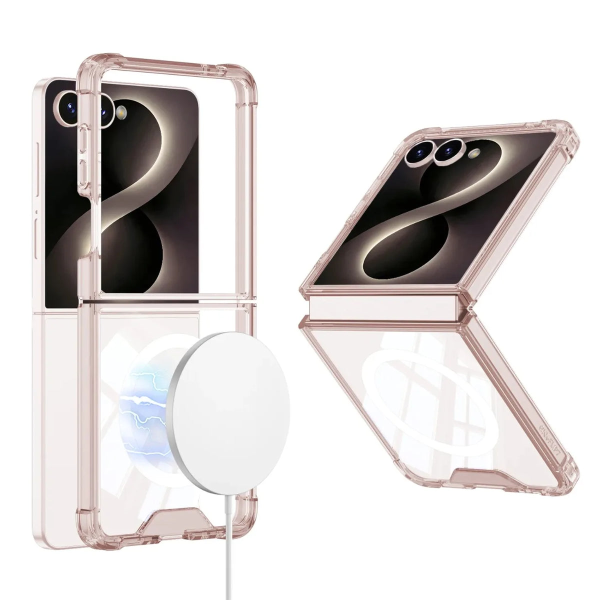 Clear MagSafe Bumper Case with Shockproof Corners for Samsung Galaxy Z Flip 8