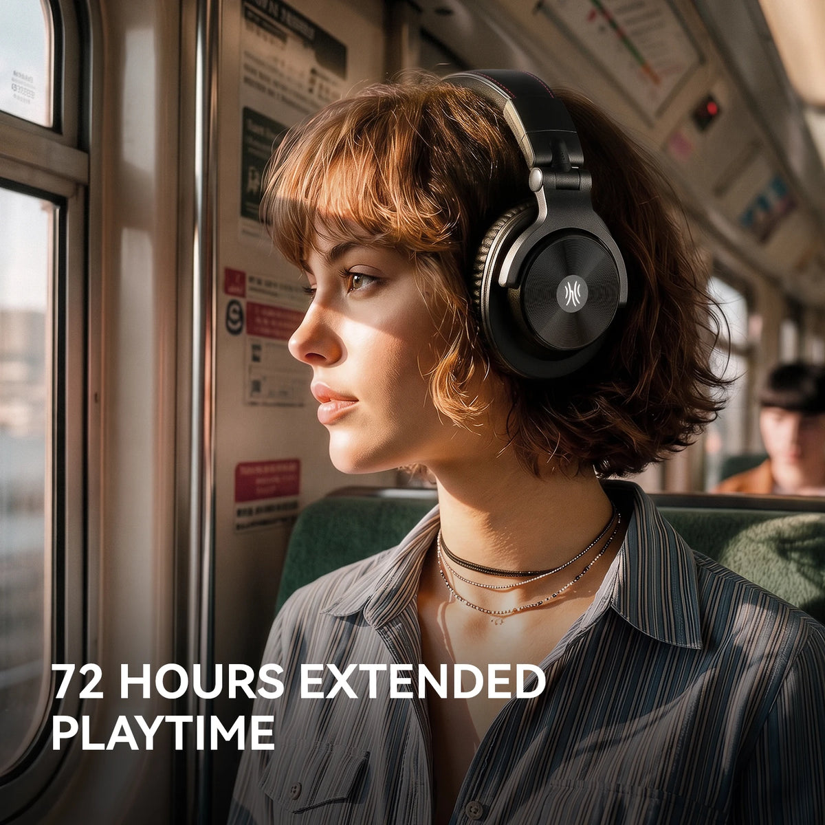 Oneodio A70 Gen 2 Wireless Headphones, 72-Hour Battery