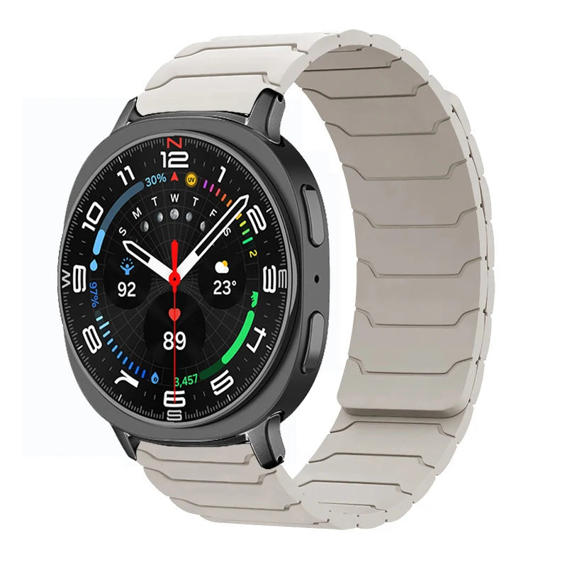 Sport Silicone Band with Magnetic Clasp for Samsung Galaxy Watch 8 / Galaxy Watch 8 Classic